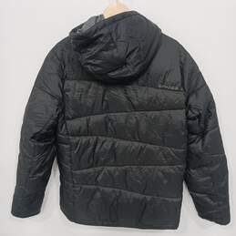 Spyder Puffer Style Black Full Zip Hooded Jacket Size Medium alternative image