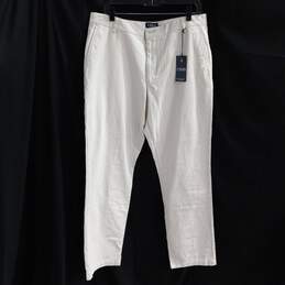 Chaps Men's Stone Flat Front Chino Pants Size 36x34 NWT