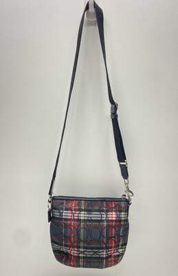 Coach Poppy Tartan Plaid Crossbody Multicolor alternative image