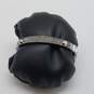 Michael Kors Silver Tone Crystal Hing Bangle Bracelet  40.1g image number 3