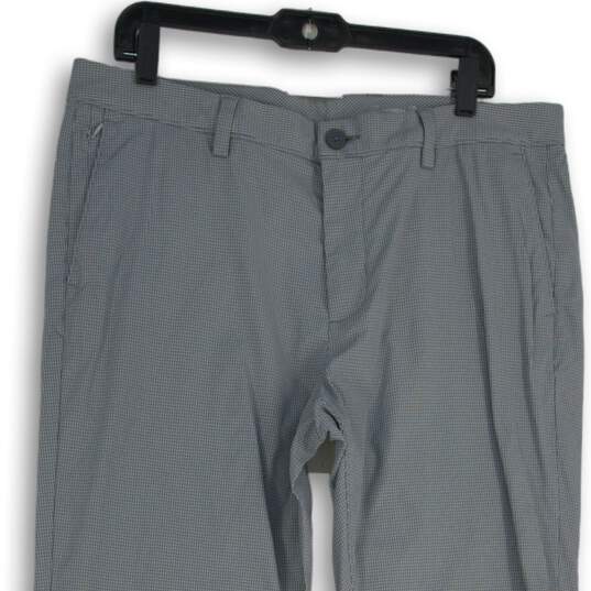 Tommy Bahama Mens Blue Gray Flat Front Pocket Straight Leg Chino Pants Sz 36X32 image number 3