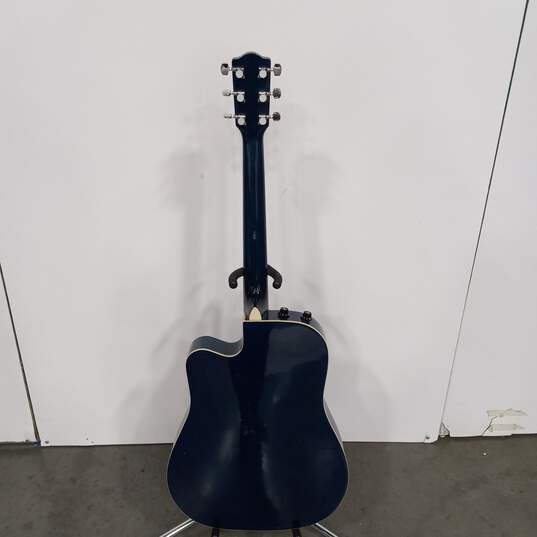 Blue Acoustic Johnson Guitar jg-650-tbl