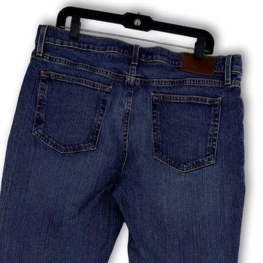 Mens Blue Denim Medium Wash Pockets Stretch Straight Leg Jeans 36X34 image number 4