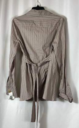 NWT BCBG Maxazria Womens Multicolor Striped Long Sleeve Button-Up Shirt Size M alternative image