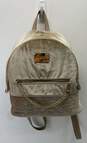 BEBE Tan Velvet Small Backpack Bag image number 1