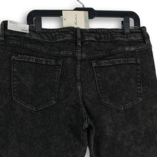 NWT Kancan Womens Black Denim Dark Wash 5-Pocket Design Ankle Jeans Size 32x26 image number 4