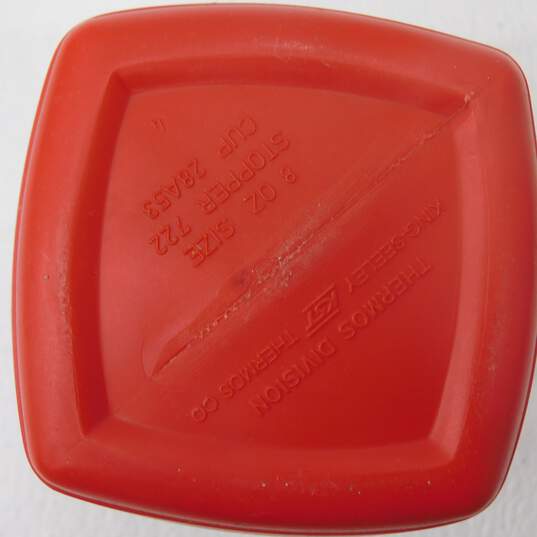 VTG 1983 Star Wars Return of the Jedi Red Plastic Lunch Box w/ Thermos Wicket image number 7