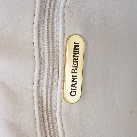 GIANI BERNINI crossbody WHITE  Double handle bag, Satchel, Faux leather