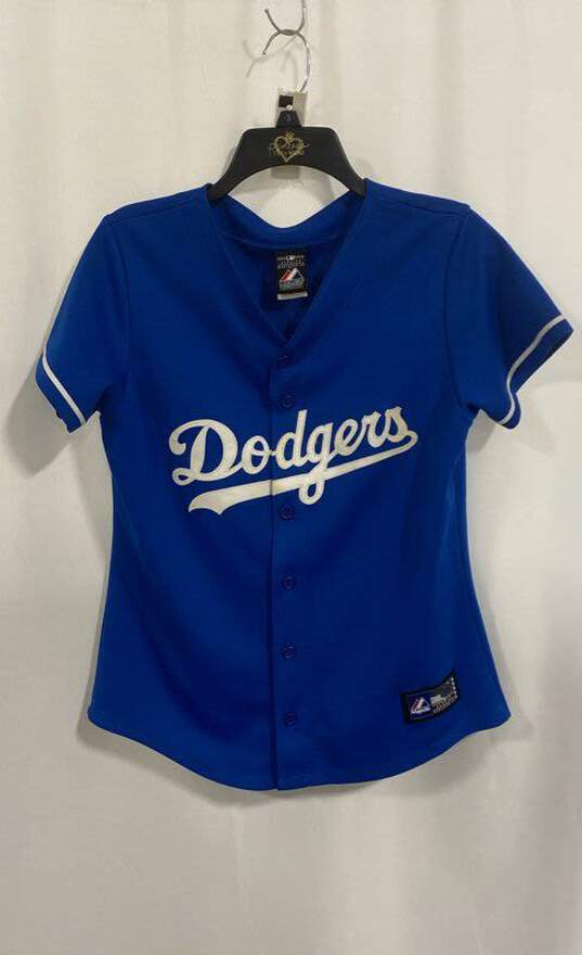 Majestic Unisex Adults Blue Los Angeles Dodgers Baseball MLB Jersey Size Medium image number 1