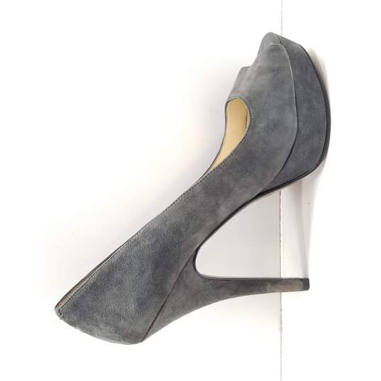 Enzo Angiolini Women's Easully Grey Suede Platform Pumps Size 7 image number 1
