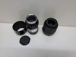Bundle VTG Nikon Untested* Nikkor-Q Auto 1:3.5 135mm + DX AF-S 18-55mm+ VR Lens+