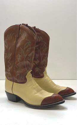 Tony Lama CY3505 Leather Western Boots Men's Size 10 D