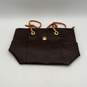 Rioni Womens Brown Leather Double Strap Inner Zip Pocket Tote Bag Purse image number 1