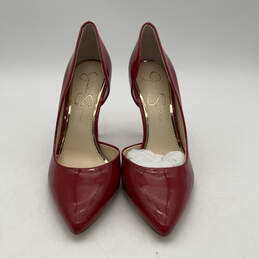 NIB Womens JS-PRIZMA Red Pointed Toe Slip-On Stiletto Pump Heels Size 9 M