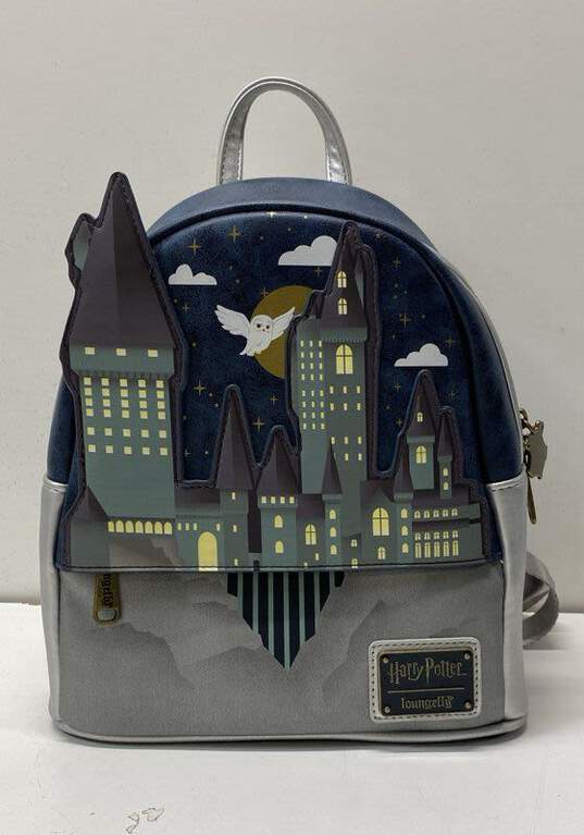 Loungefly Harry Potter Hogwarts Castle Mini Faux Leather Backpack image number 1