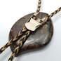 Bennett Silver Tone Braided Leather Gemstone Bolo Tie 84.7g image number 4