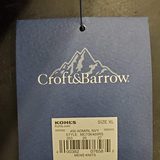 Croft & Barrow Women Blue Quilted Vest XL NWT image number 6
