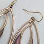 Alexis Bittar Gold Tone Lucite Hand Painted Center Dangle Earrings 9.3g image number 4