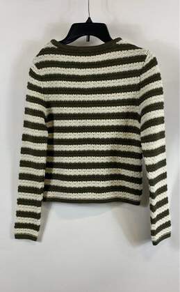 MNG Women Green Stripe Sweater- S NWT alternative image
