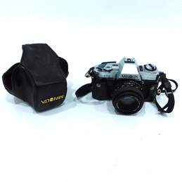 Minolta X-370 SLR 35mm Film Camera With 50mm Lens Case & Manual