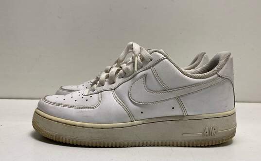 Nike Air Force 1 Leather Low Sneakers White 8 image number 1