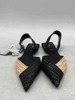Women's Zara Size 8 Black & Beige Slip On Shoes