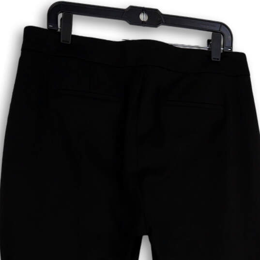 NWT Womens Black Regular Fit Flat Front Slash Pocket Dress Pant Size 12