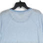 Womens Blue Striped Raglan Sleeve Pullover Activewear T-Shirt Size 1X image number 4