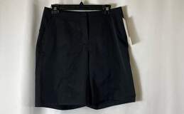 NWT Lululemon Womens Black High Rise Flat Front Pockets Chino Shorts Size 8