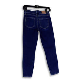 Womens Blue Denim Strech Medium Wash Pockets Skinny Leg Jeans Size 24 alternative image
