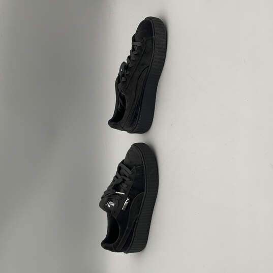 Womens Rihanna Fenty 364466 03 Black Creeper Velvet Sneaker Shoes Size 8 image number 1