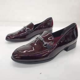 Munro Women's Harrison II Dark Purple Patent Leather Penny Loafers Size 8