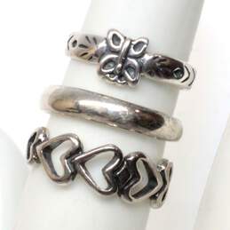 Bundle of 3 Silpada Sterling Silver Toe Rings alternative image