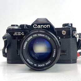 Canon AE-1 35mm SLR Camera with 50mm 1:1.4 Lens & Power Winder A