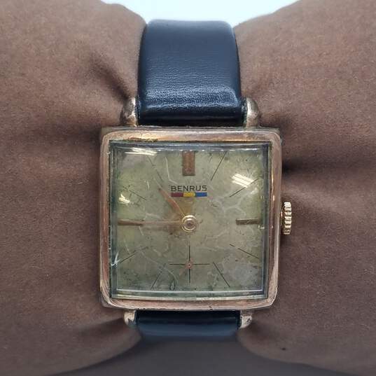 Benrus Gold Electroplate Bezel 10K Case Back Women's Gold Plated Watch image number 1