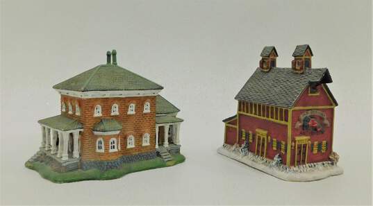 Lang and Wise Town Hall Collectibles Miniature Building Bundle IOB image number 2
