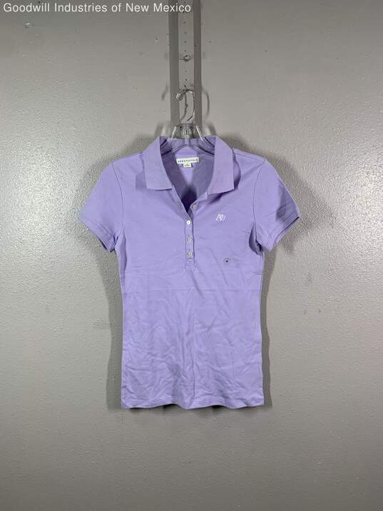 Aéropostale Womens Purple Short Sleeve Collared Golf Polo Shirt Size Medium image number 1