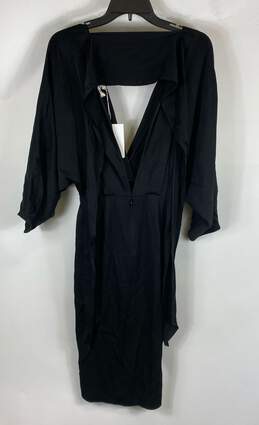 Diane Von Furstenberg Front Twist Black Dress - Size 4 alternative image