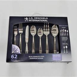 NEW J.A. Henckels International 18/10 Stainless European Design Flatware Set