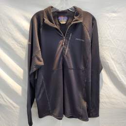 Patagonia R1 Black Half Zip Pullover Men's Size XL