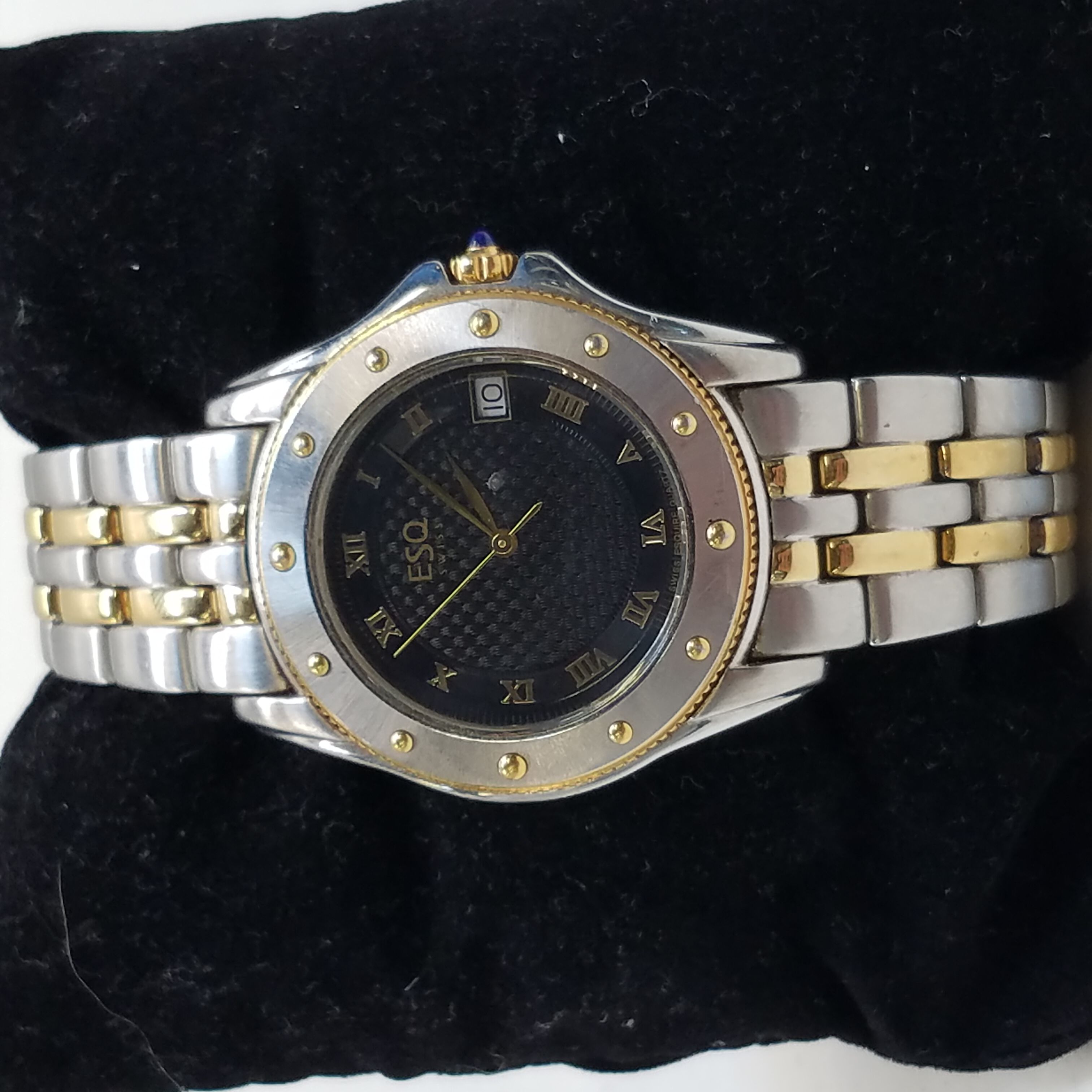 Men's Watch. Men's Esquire Watch. Silver and Blue. Designer Watch. Waalaa.  - Etsy | Vintage watches for men, Esq watches, Watches for men