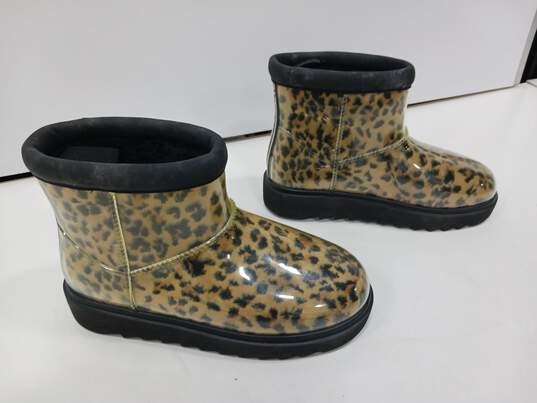 Koolabura Women's Clear Animal Print Ankle Boots Size 8 image number 2