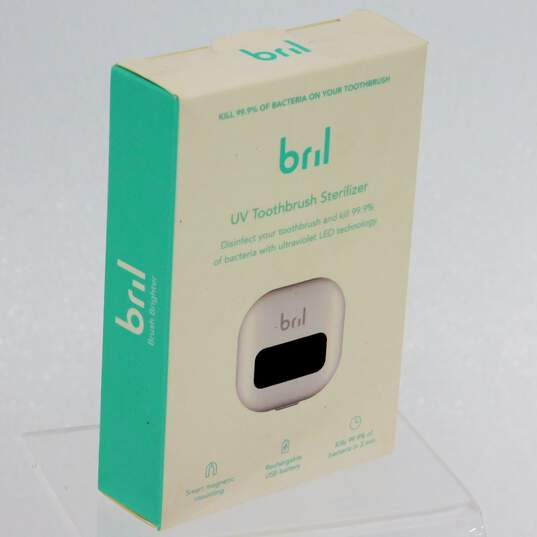 Bril UV-C Toothbrush Sanitizer Portable Sterilizer Cover Holder IOB/NEW image number 1