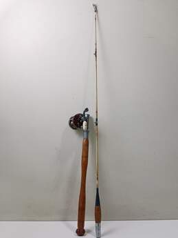 Vintage Fishing Pole with Reel