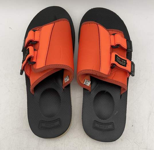 Suicoke Men's Orange Slide Sandals Size 10 image number 5