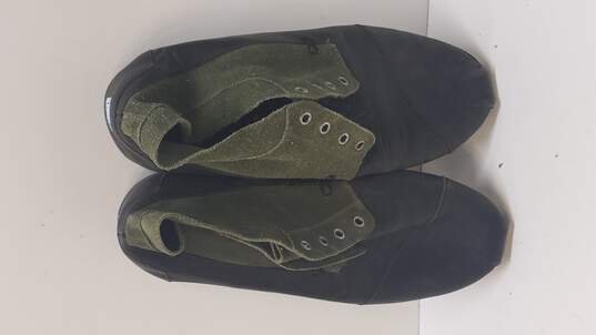 Toms Mens Black Leather & Green Suede Chukka Boots, Size 12, Style &  300812 image number 6