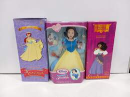 Bundle Of 3 Disney Dolls W/Box