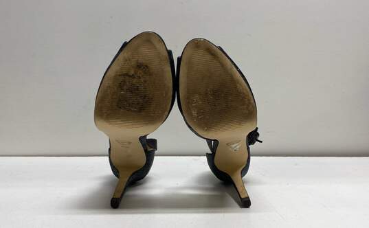 Michael Kors Gideon Glitter Ankle Heels Black 8.5 image number 7