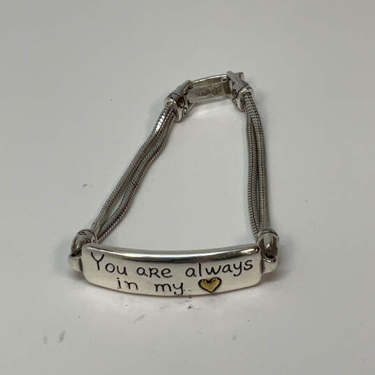 Designer Brighton Two-Tone You Are Always In My Heart Chain Bracelet image number 1