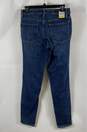 NWT Calvin Klein Womens Blue Dark Wash Ultra Low Rise Denim Skinny Jeans Size 6 image number 2